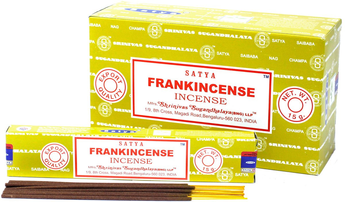 Satya Frankincense wierookstokjes - 12 x 15 gram