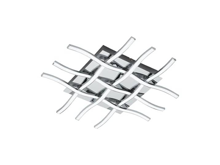 Eglo LED Plafonnier Lasana 1\, lampe de plafond 6 flammes\, matériau : acier plastique\, couleur : chrome\, blanc