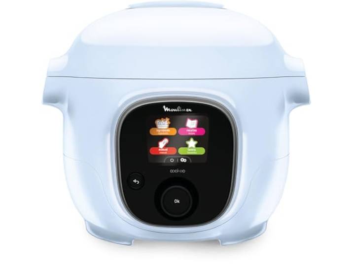 Moulinex - Cookeo Mini Multicuiseur intelligent - Multifonctions - 3 L Robot cuiseur multifonctions pour 2 personnes - 150 recettes intégrées - Cuisson sous pression rapide sans surveillance