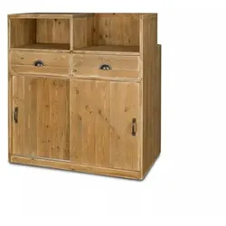 TRADIS Kassentheke, 2 Türen, 2 Schubladen, Massivholz