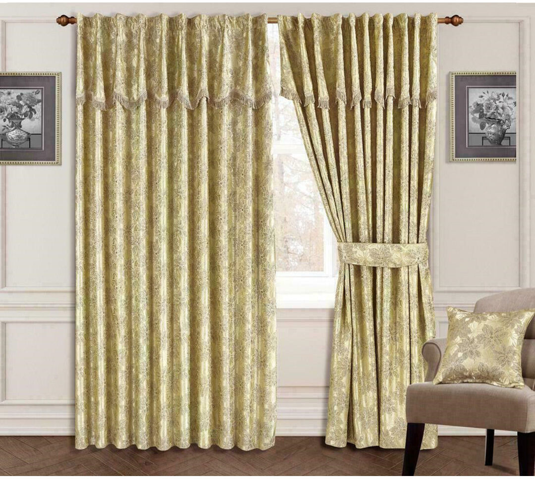 Mercer41 Vicksburg Blackout and Room Darkening Curtain Gold 168 W x 183 D cm