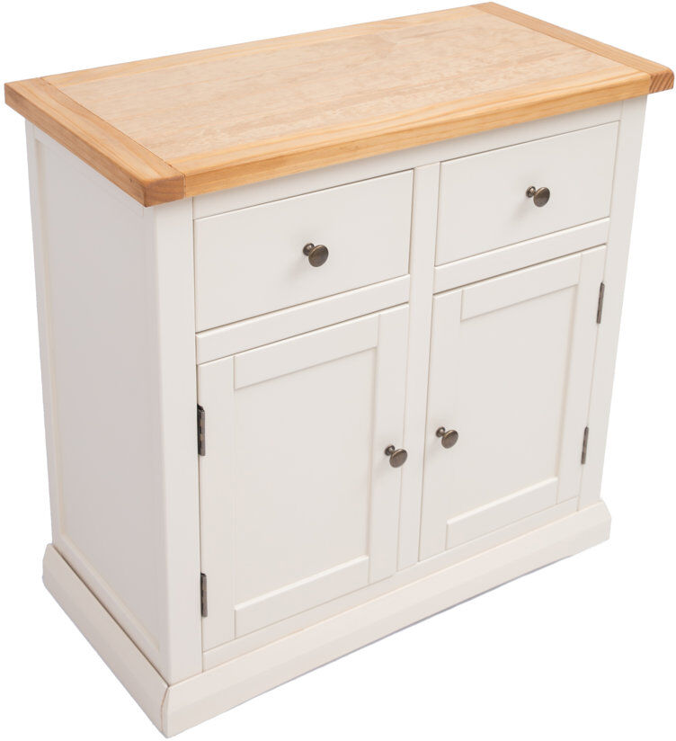 August Grove Naugle 84 cm W Sideboard Brown/White/Bronze 80cm H X 84cm W X 40cm D