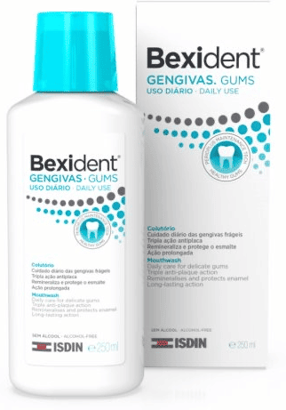 ISDIN Bexident Gengivas Uso Diário 250ML - Colutório de uso diário para gengivas frágeis. Com CPC+Cymenol.
