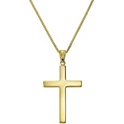Fascination by Ellen K. Halskette Gold 333 mit Motiv Kreuz