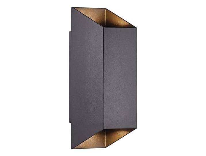 Nordlux 2218221003 Nico Wandleuchte quadratisch, schwarz, IP54