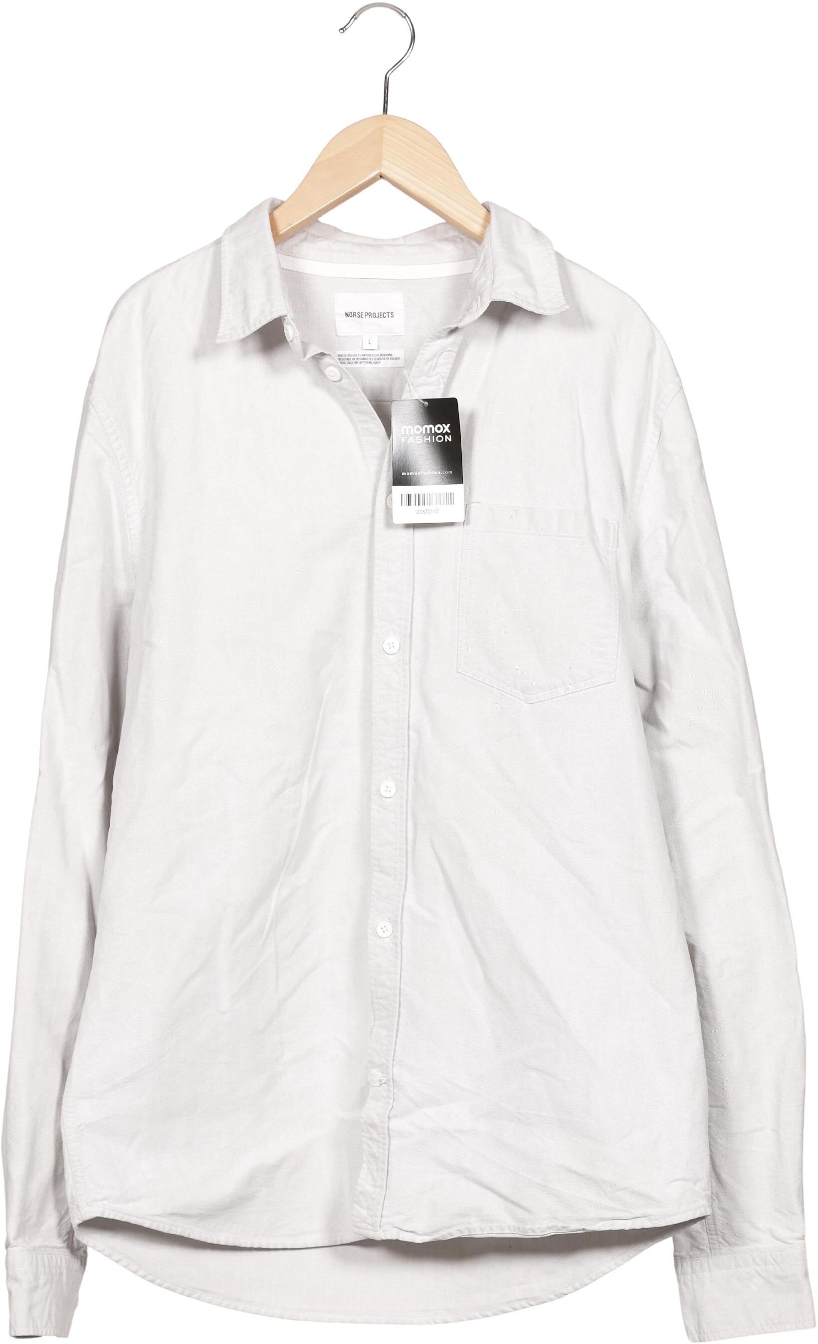 Norse Projects Herren Hemd, Grau, Gr. L, Baumwolle - Second Hand