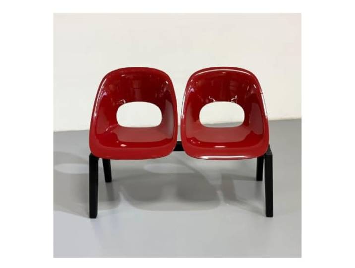 YPIOUREN Stuhl Esszimmer, Wartezimmer Stühle, Sillas para Sala de Reuniones Robust und Langlebig, 300 Kg Tragfähigkeit, Atmungsaktive Rückenlehne(Red)