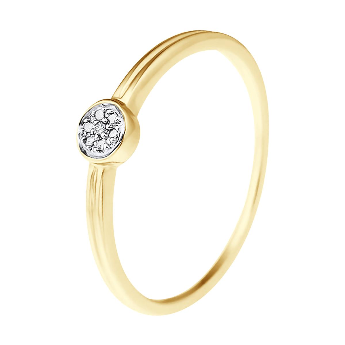 Solitaire Diamonds 0.040 Cts Yellow Gold