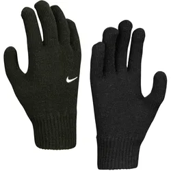 NIKE Swoosh Knit Strick-Handschuhe Kinder 010 black/white S/M