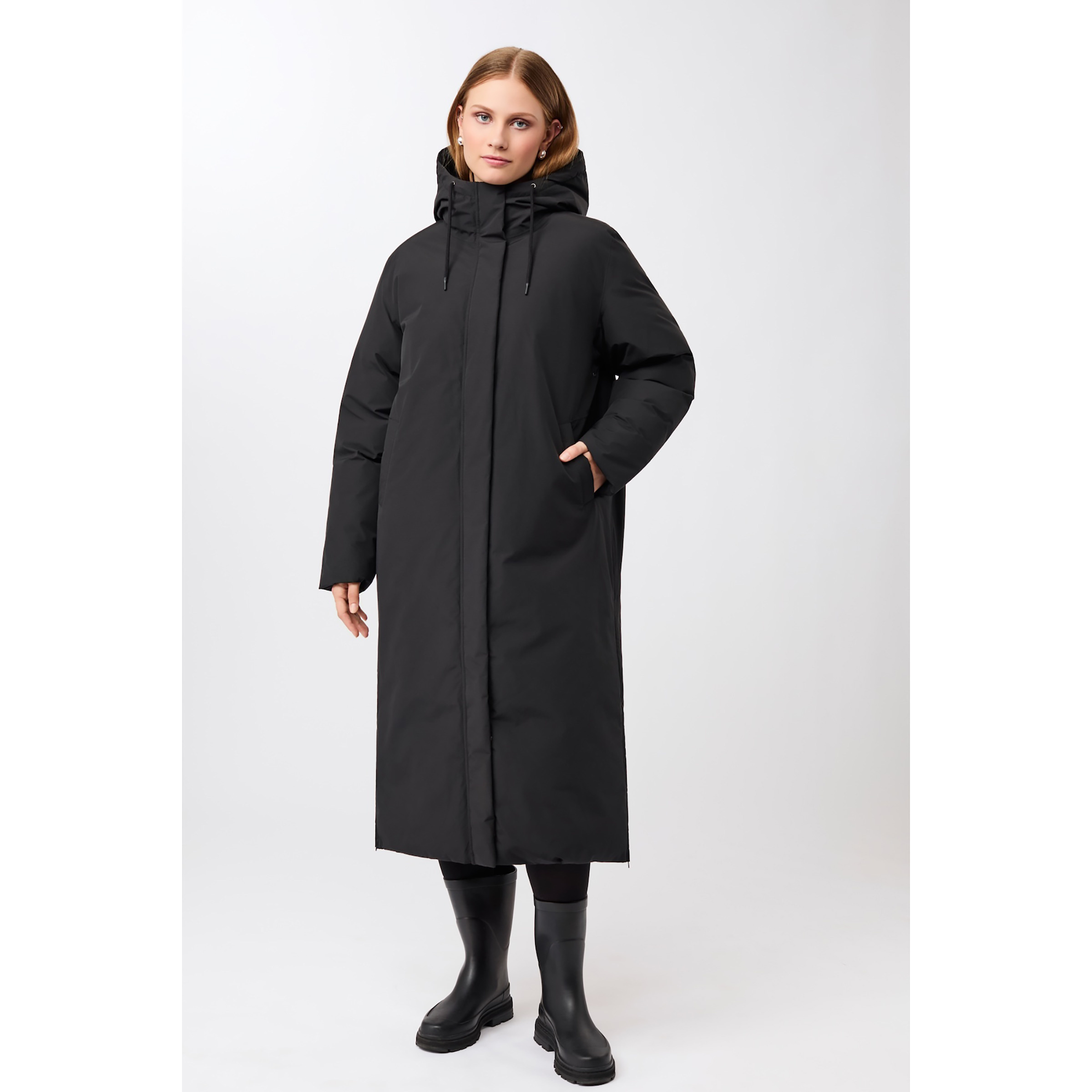 LangerChen Mantel Damen Winterjacke schwarz Größe XS Lifestyle Isolierend Wasserabweisend