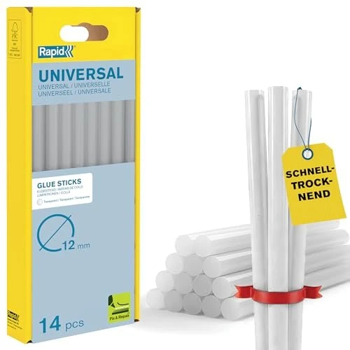 Rapid Heißklebesticks universal transparent, 14 St. 12x190mm