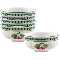 Villeroy & Boch Multipack French Garden Fleurence Dessertschale - 6 Stück, Schüssel + Schale, Mehrfarbig