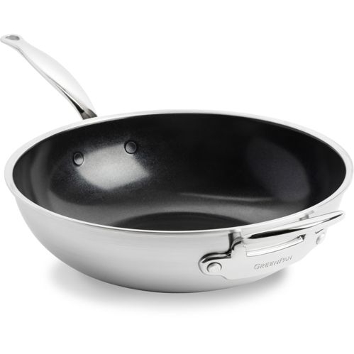 GreenPan Premiere Wok 30 cm Edelstahl