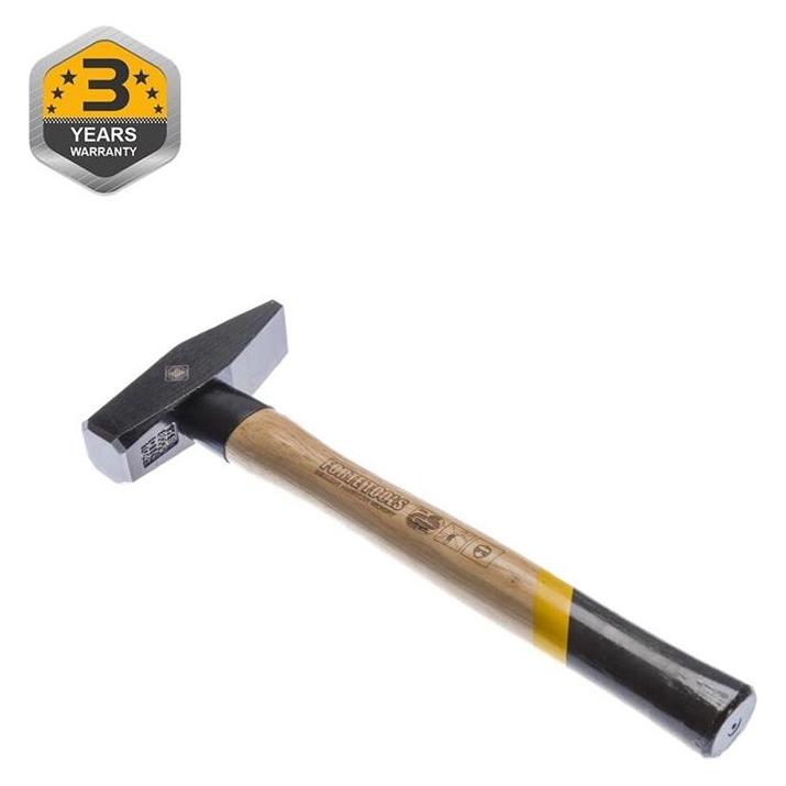 Forte tools Schlosserhammer mit Holzgriff, 800 g Kopfgewicht, Hammer mit Holzstiel, Premium Werkzeug (800 g) (EN800HS)