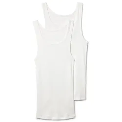Tchibo - 2 Unterhemden - Herren - Gr. Xl/7 - weiß