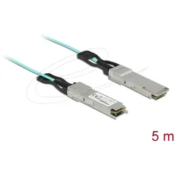 DELOCK Aktives Optisches Kabel QSFP+ 5m