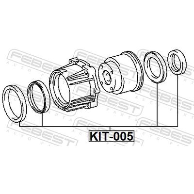 FEBEST Lager, Differential KIT-005 für TOYOTA