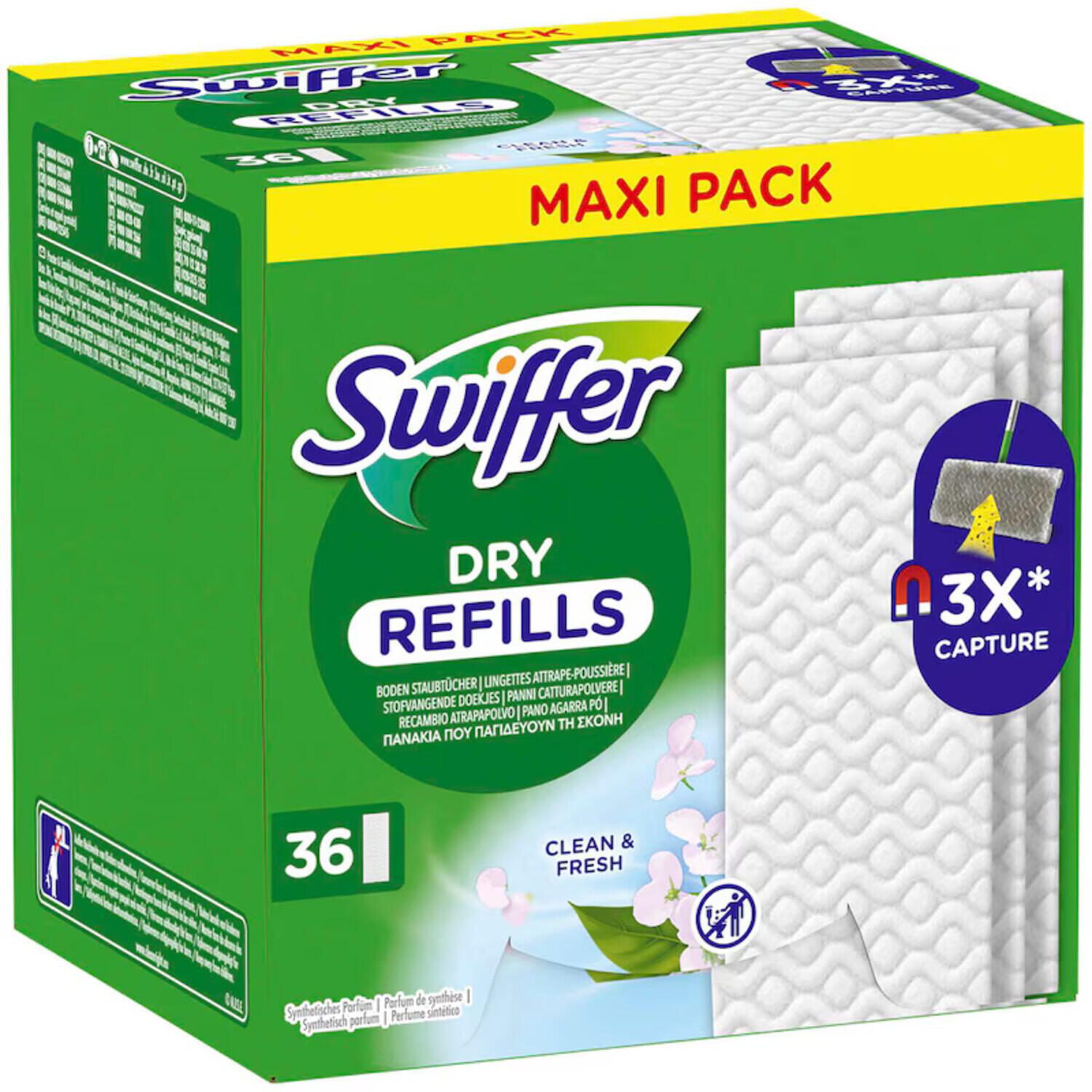 Swiffer DRY REFILLS Bodentücher, 36 St. 8700216677363