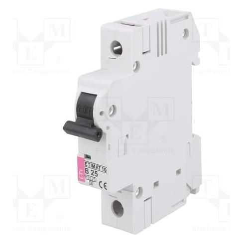 Eti Polam Leistungsschalter ETIMAT10 1P B 25A 10kA AC - 002121718 (002121718)