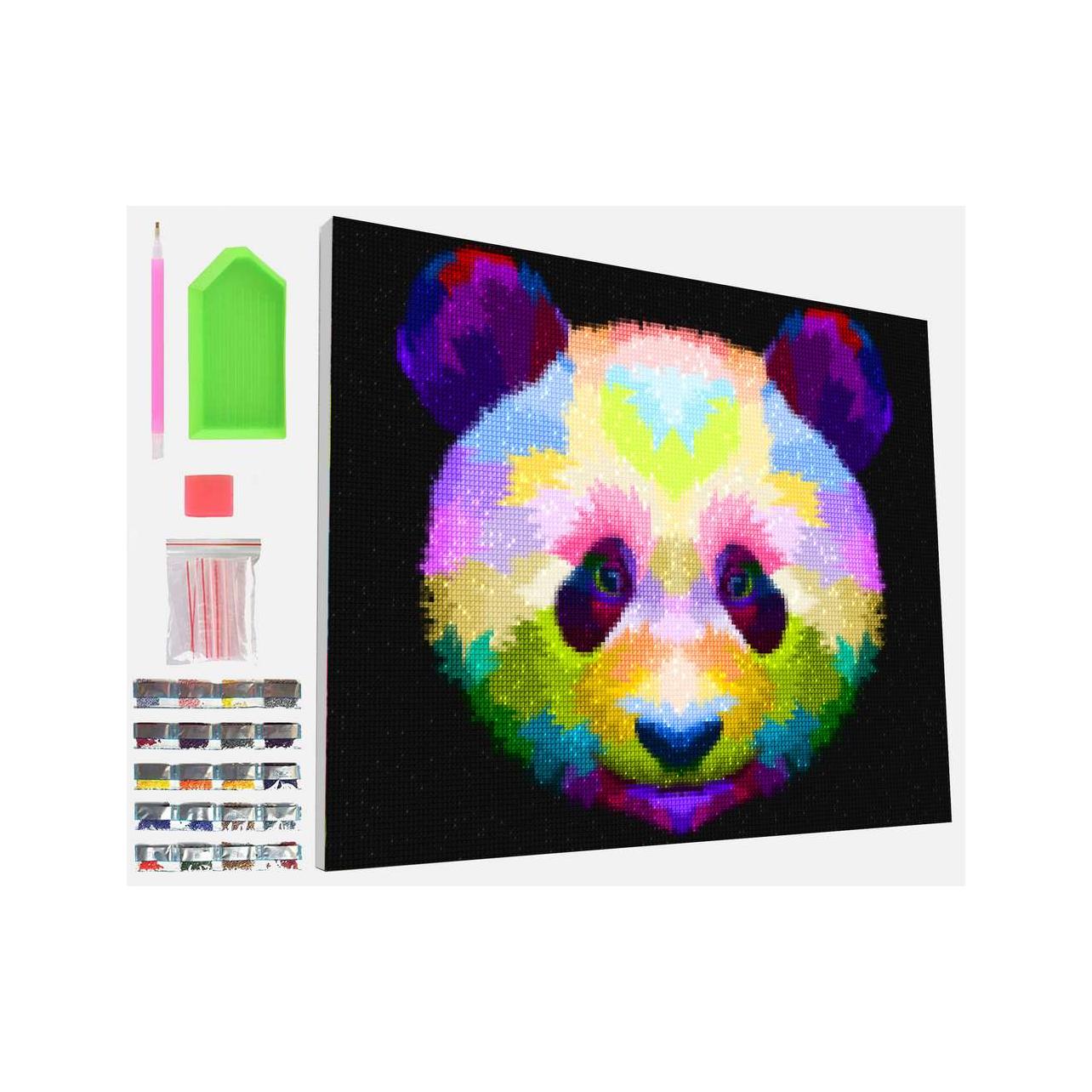 Hobby2you Diamond art p lrred 30x40cm, panda (777612)