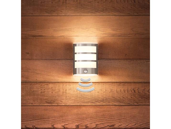 Philips Python LED-Sensor-Außenwandlampe Edelstahl, alu / grau / zink, Edelstahl, Modern
