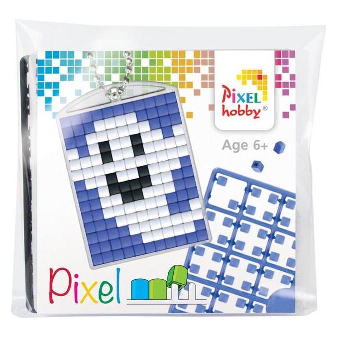 Magni Pixel P23033 Mosaik Medaillon Geist, Schlüsselanhänger für Kinder zum Selbstgestalten, kinderleichte (23033)