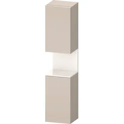 Duravit Collection One Hochschrank, Türanschlag rechts, 400x360x1760mm, Nische Weiß hochglänzend, QA1346R22910000, Farbe: Taupe Matt