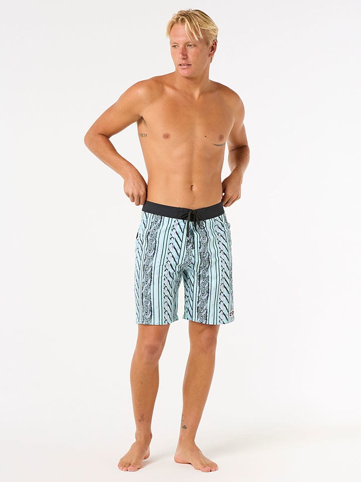 Rip Curl Badeshorts "Mirage Heritage Vert" in Hellblau - 28