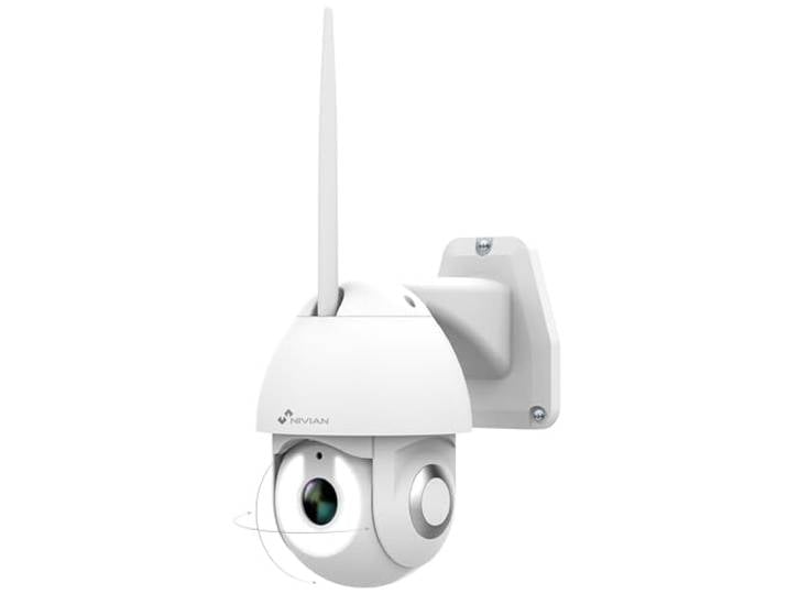 NIVIAN-Caméra PTZ WiFi 2\,4Ghz-2K-Mouvement à Distance 360° Autotracking et détection des Humains-Vision Nocturne 10m-Compatible avec Alexa et Google Home-Contrôle à Distance avec Application Tuya