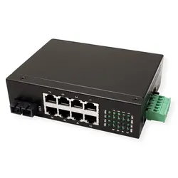 ROLINE Industrie Switch 7x RJ-45, 1x SC, unmanaged