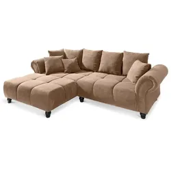filippo Ecksofa Marta Cord Braun Hellbraun