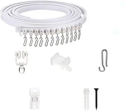 Uplift Treasures Modern Bendable Curtain Rail Track With Nano Silencer 3m