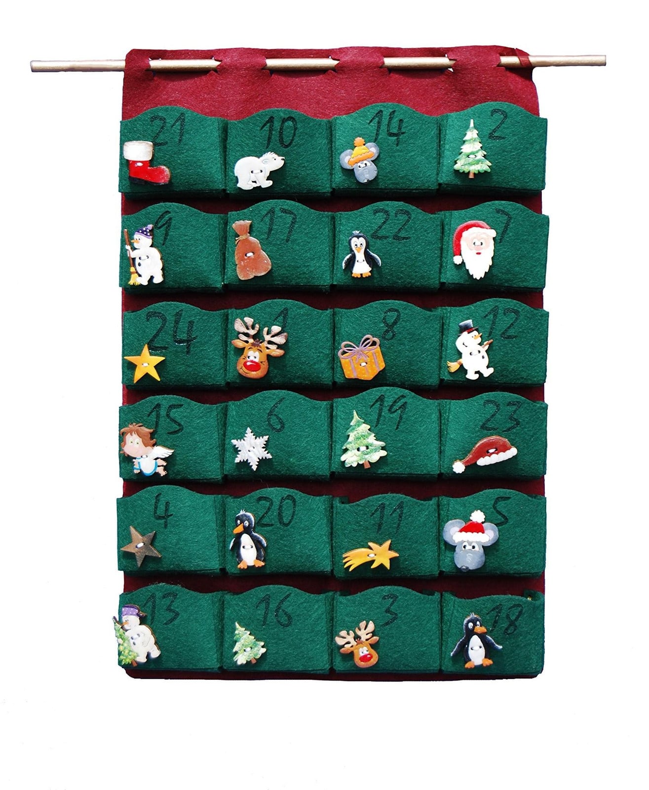 Solidchoice Vilt Adventskalender Knutselset