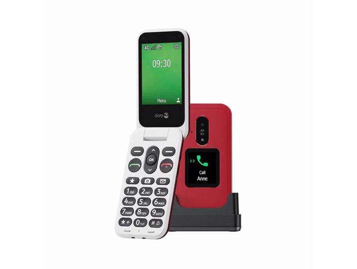 Doro Leva E30 RED/WHITE Smartphone – Diverse Smartphones & Handys – weiss / rot