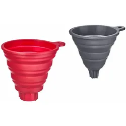 Westmark Trichter-Set, 2-tlg., rot + grau, Silikon, 21212270