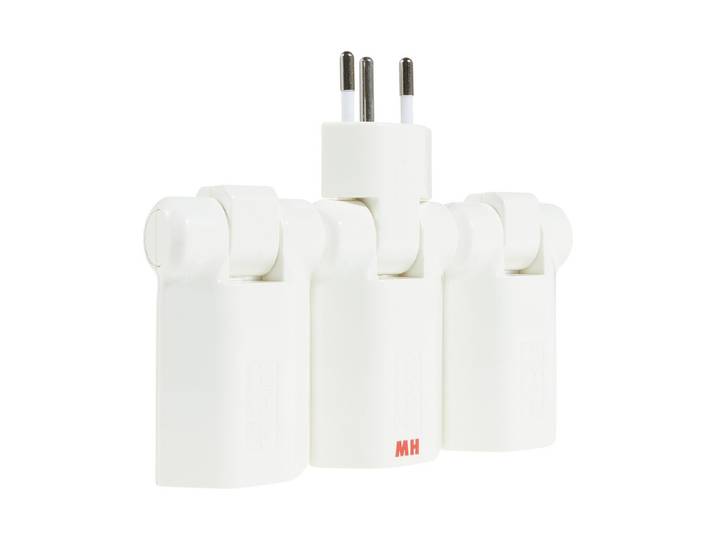 Max Hauri Abzweigstecker Typ 13 Weiss 3 Stück
