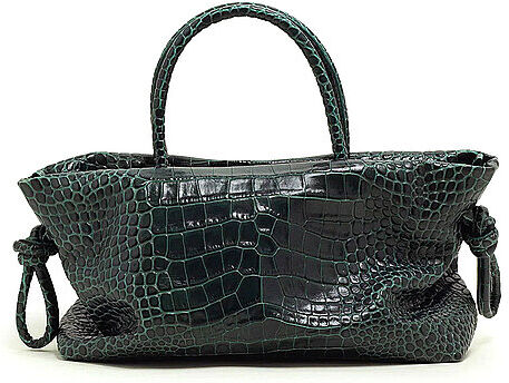 JULIA SKERGETH Ledertasche - Henkeltasche TAKEAWAY SLOUCH Medium dunkelgrün EG