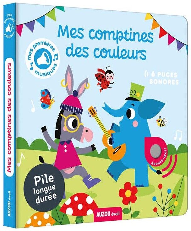 Mes premiers sonores : Mes comptines des couleurs - Auzou