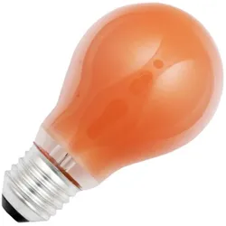 Halogen-Glühlampe | Große Fassung E27 | Standardlampe | Orange | 52 mm | 15 W