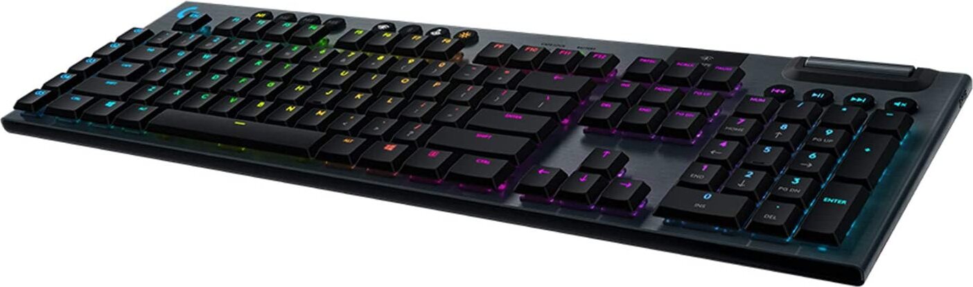 Logitech G 920-008904, Kabellos, RF Wireless + Bluetooth, Mechanischer Switch, AZERTY, RGB-LED, Schwarz