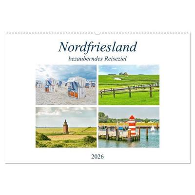 Nordfriesland - bezauberndes Reiseziel (Wandkalender 2026 DIN A2 quer), CALVENDO Monatskalender