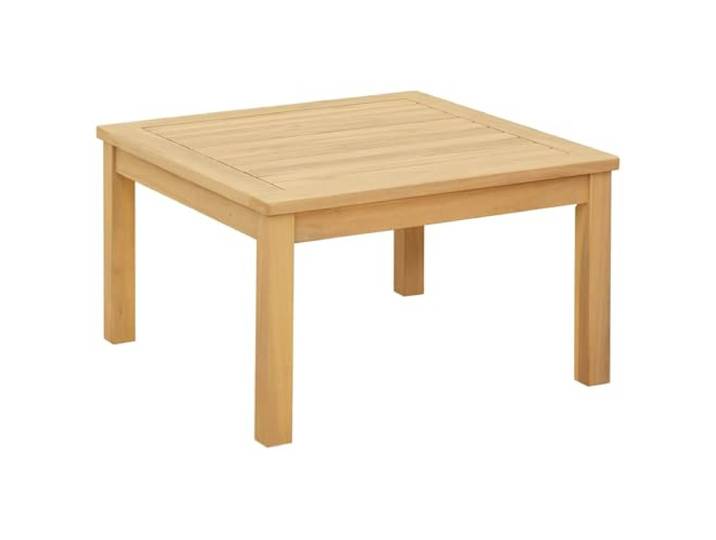 Makastle Couchtisch Massivholz Akazie Quadratisch 60x60x36 cm