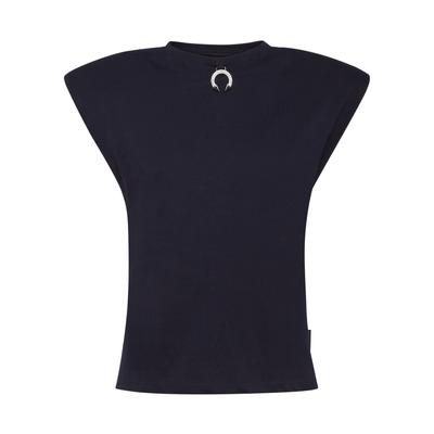 Tanktop PHILIPP PLEIN "Tanktop", Damen, Gr. L, schwarz (24, navy), Obermaterial: 100% Baumwolle, Tops Tanktop
