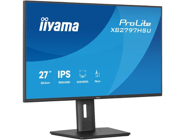 iiyama ProLite XB2797HSU-B1, 68,6 cm (27'), 1920 x 1080 pixels, Full HD, LED, 4 ms, Noir