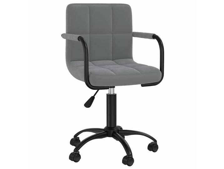 Remise Siège Ergonomique - Gris - Chaise pivotante de bureau - 110 kg par siège - Gris foncé - Velours_cqp49u