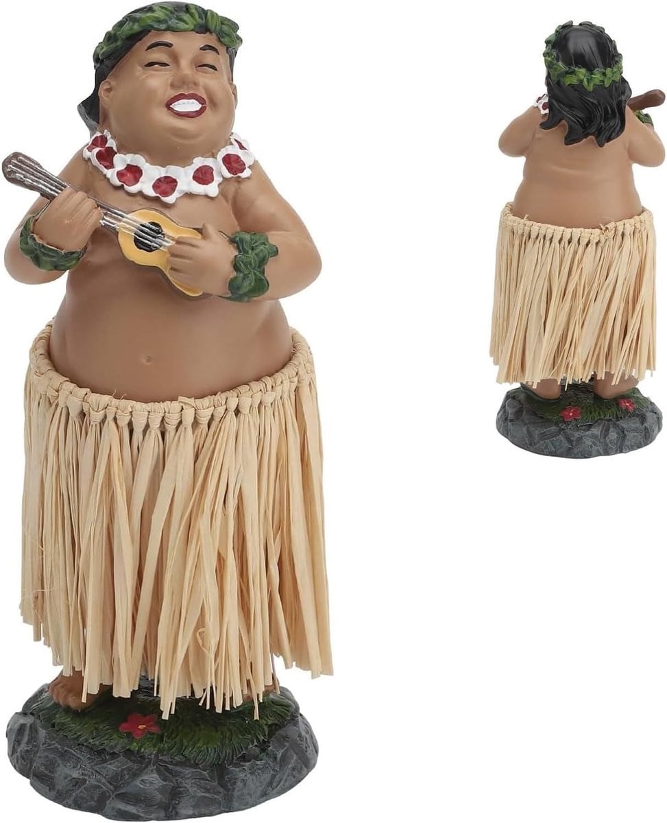 Hula Angle Dancer Wobble Figure Dashboarddecoratie voor je auto, Hoogte: 17 cm