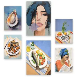 POSTER Set Mit 6 Meeresfutter A3 & A4 Rahmenlos