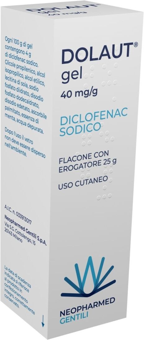 Neopharmed Gentili Dolaut 40 mg/g 25 g gel con erogatore