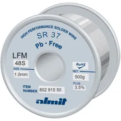 Almit Lötdraht, SR-37 LFM-48 S, 1,0 mm, 500 g, Lötgerät Zubehör