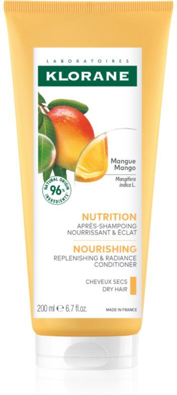 Klorane Mango Nourishing Conditioner Dry Hair Nährendes Balsam für trockenes Haar 200 ml
